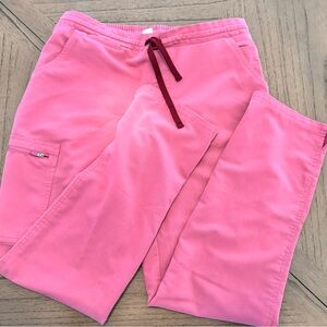 Figs Yola Quartz Small Regular pink skinny regular length scrub pants